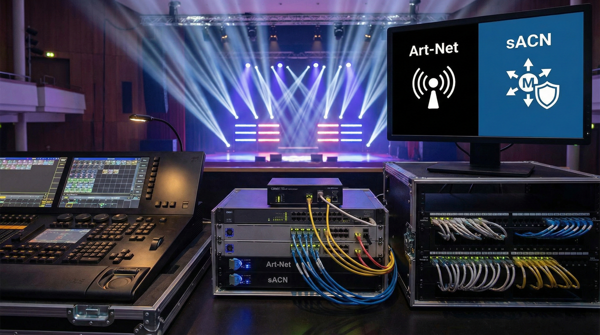 Art-Net vs sACN: cuál usar en tu show y cómo evitar cortes de señal