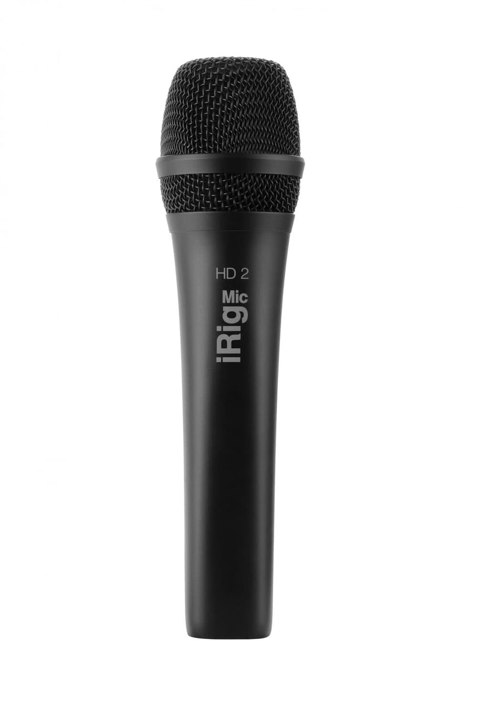 IK Multimedia iRig Mic HD 2 - Micrófono digital de mano 24-bit/96 kHz con salida de auriculares para iPhone/iPad/Android/Mac/PC (negro)