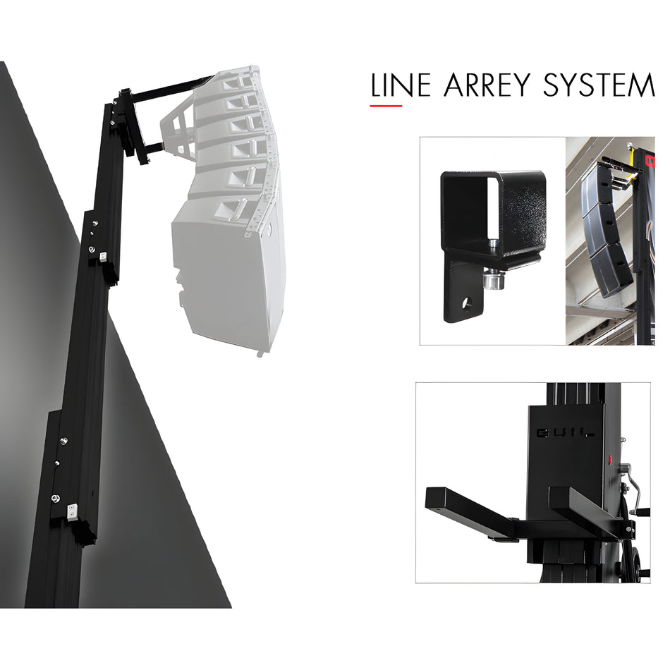 Adaptadores para elevar Line Array con torres ULK (Horquillas de 60×60 mm). ULK-A6