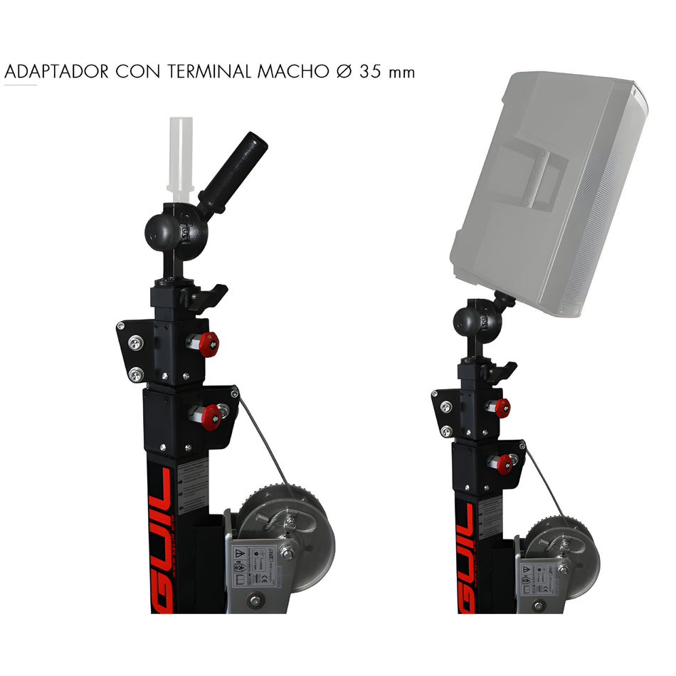 Adaptador (macho) para dar inclinación al altavoz. LTA-11