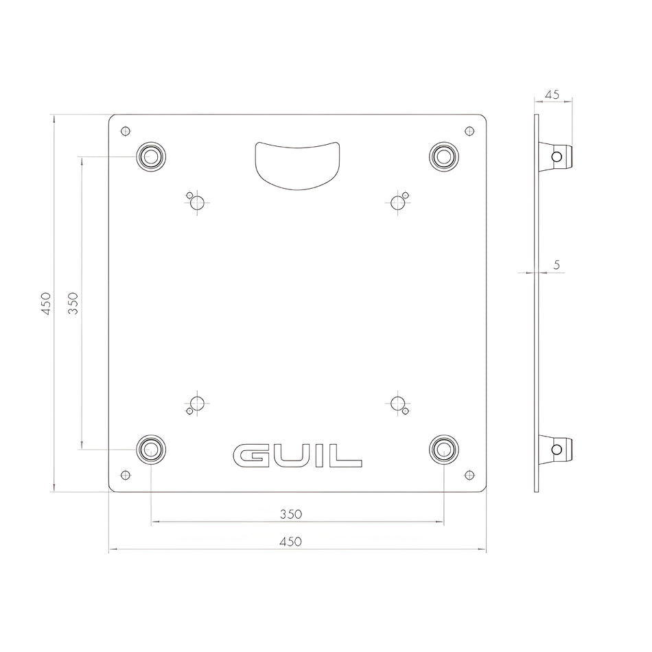 Base para truss cuadrado ref. TQN400XL. TQN400XL-AC