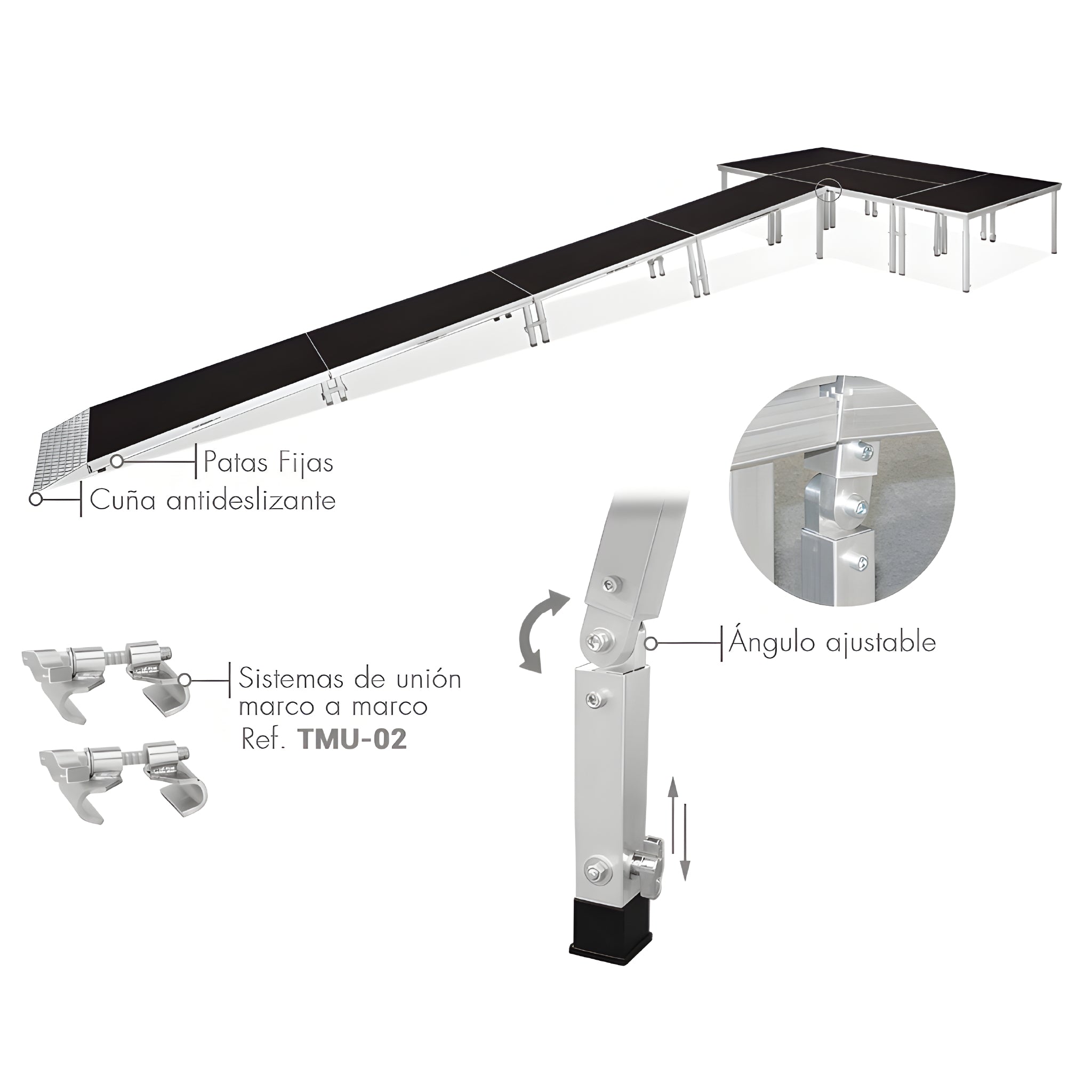 GUIL RMP-01 - Kit for mounting ramps with GUIL platforms – Tempo Shop