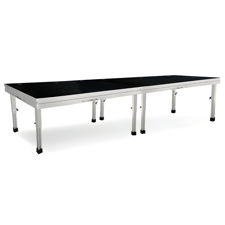 GUIL MDJ-5 - Mesa para DJ / Mesa de control de aluminio de 300 x 80 cm (PATAS NO INCLUIDAS)