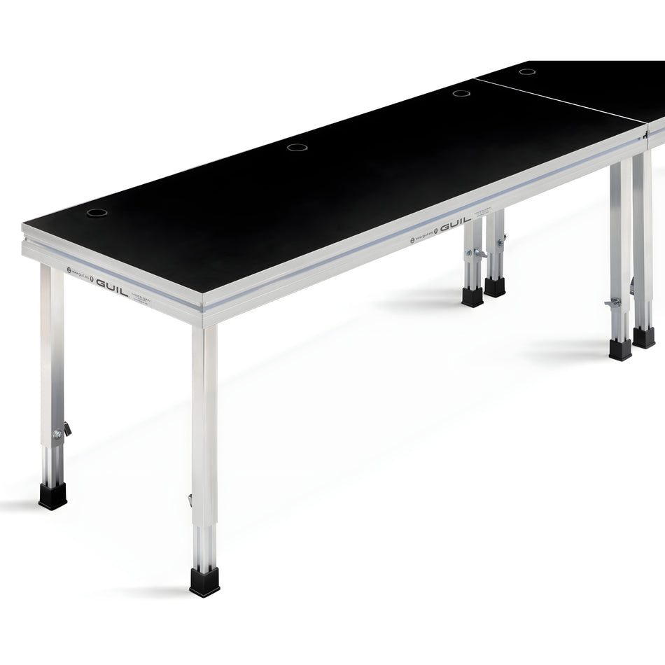 Mesa para DJ / Mesa de control de aluminio de 400 x 80 cm (PATAS NO INCLUIDAS). MDJ-6