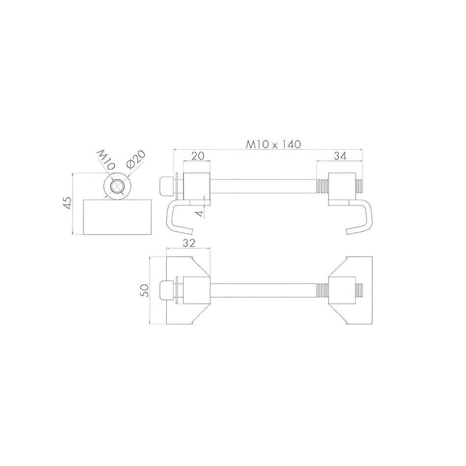 Sistema de unión interno marco-marco para la tarima TM441. TMU-02/441