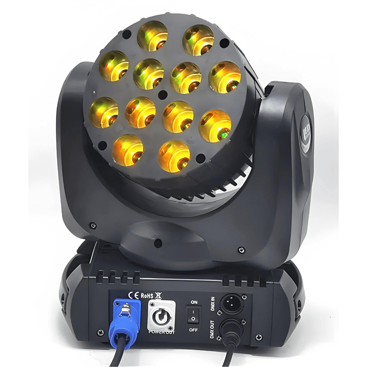 Cabeza móvil Beam LED 12x12W RGBW - Tempo Shop