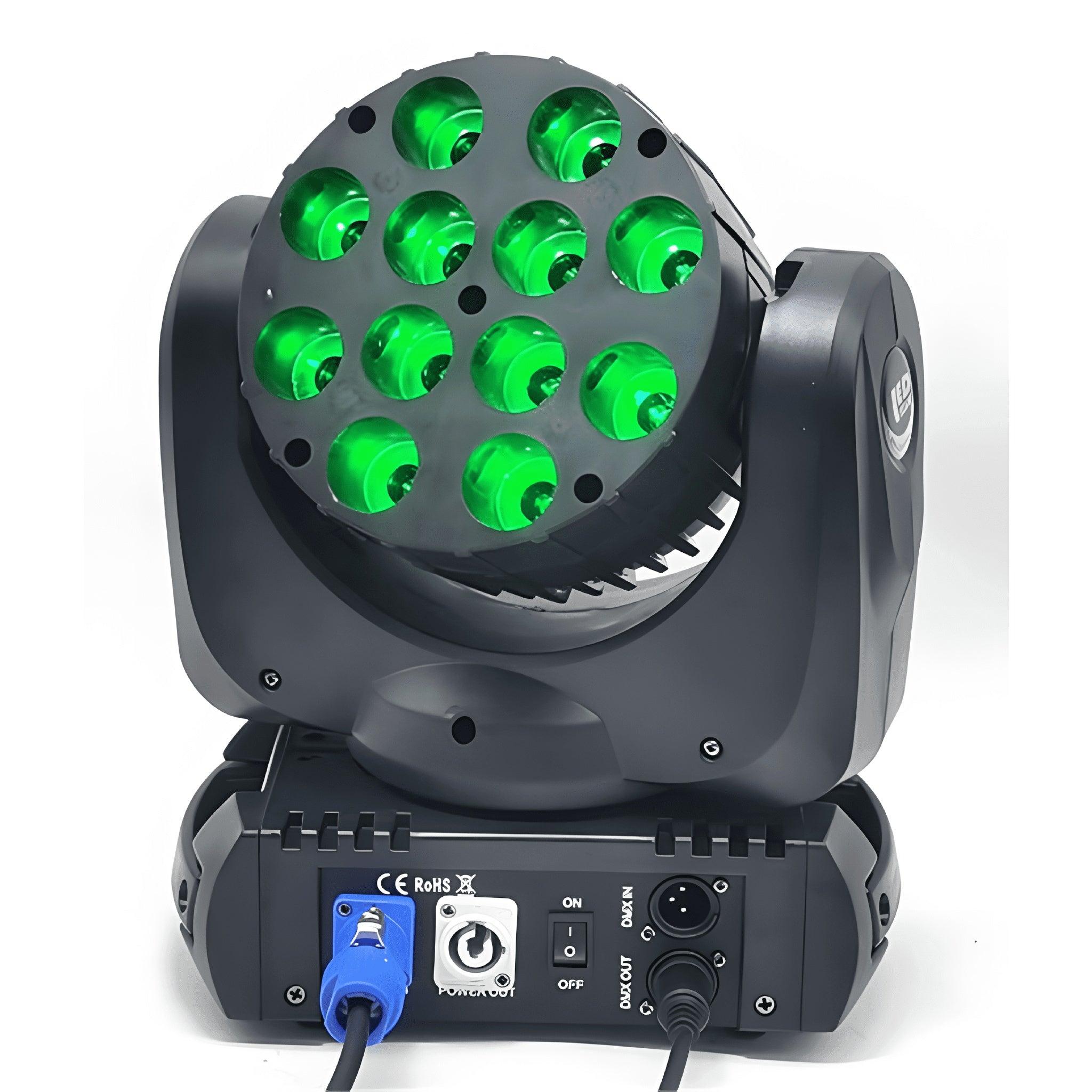 Cabeza móvil Beam LED 12x12W RGBW - Tempo Shop