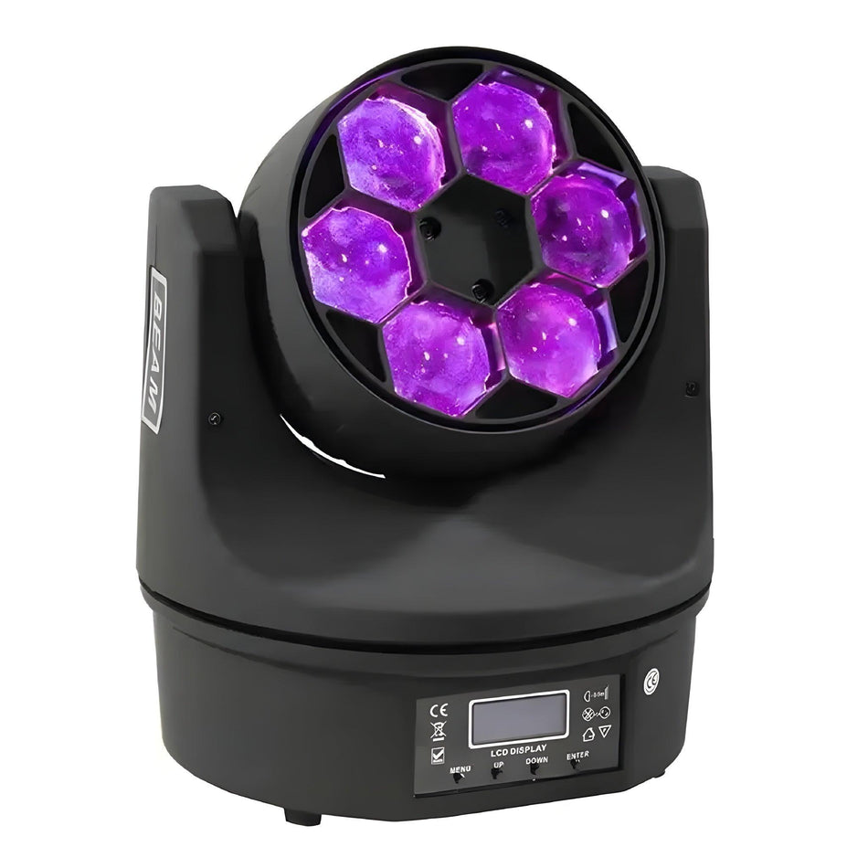 Cabeza móvil Beam Ojos de Abeja LED 6x15W RGBW - Tempo Shop