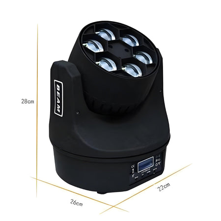 Cabeza móvil Beam Ojos de Abeja LED 6x15W RGBW - Tempo Shop