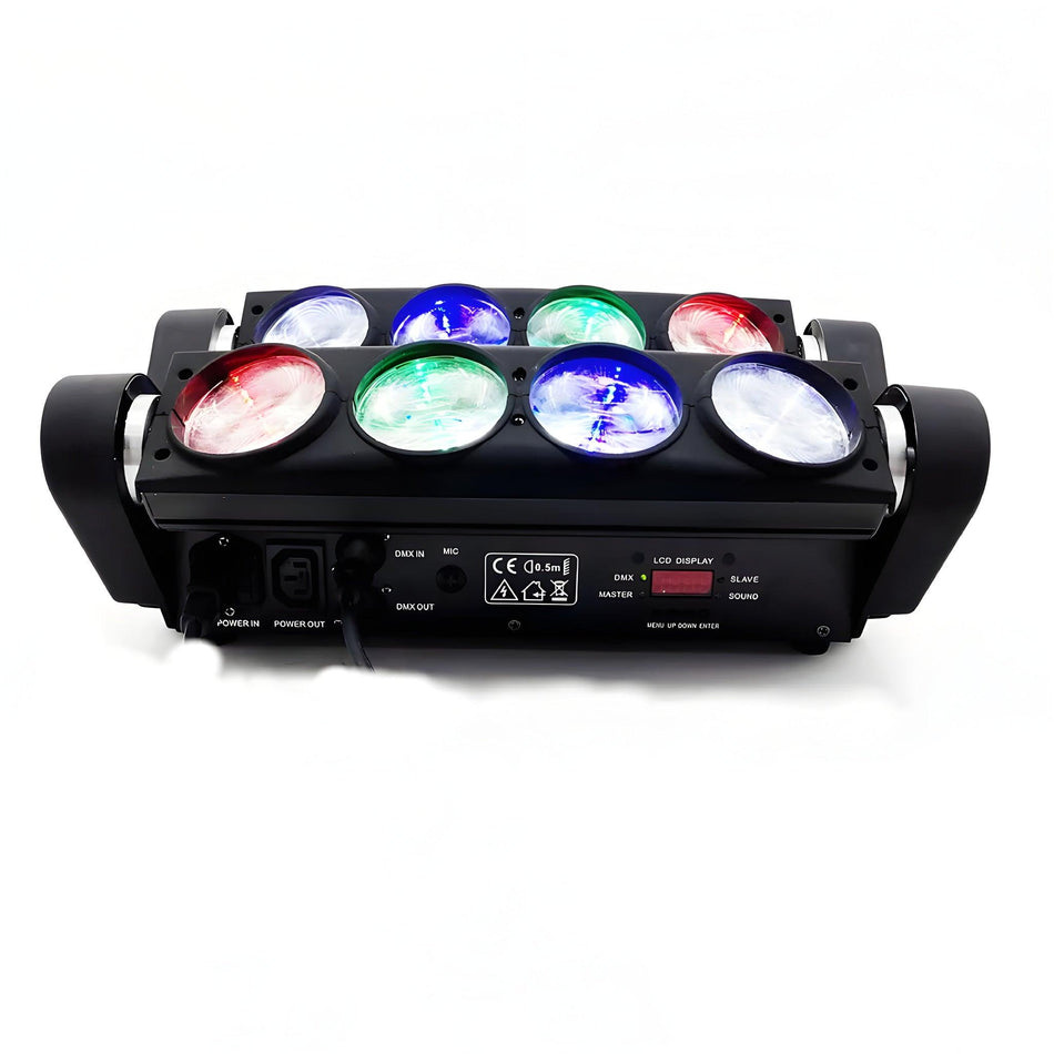 Cabeza móvil doble Beam Spider LED 8x15W RGBW - Tempo Shop