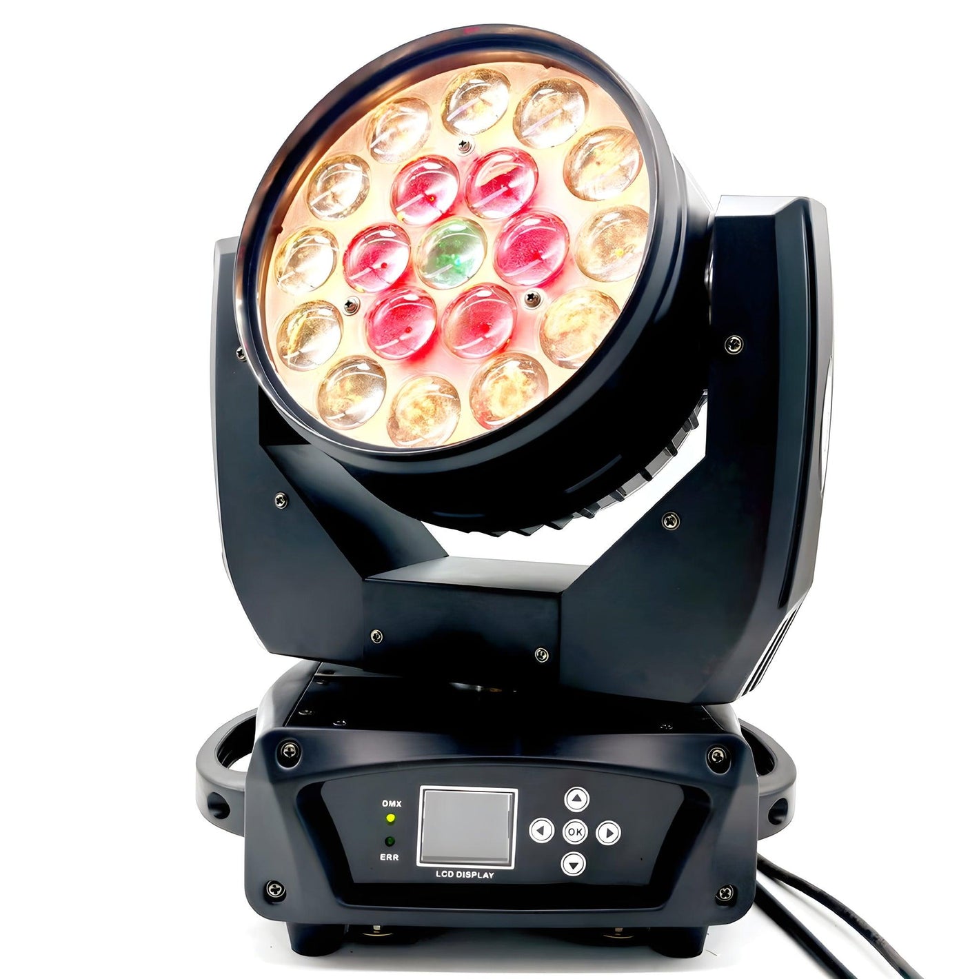 Cabeza móvil Beam & Wash LED 19x15W Zoom RGBW - Tempo Shop