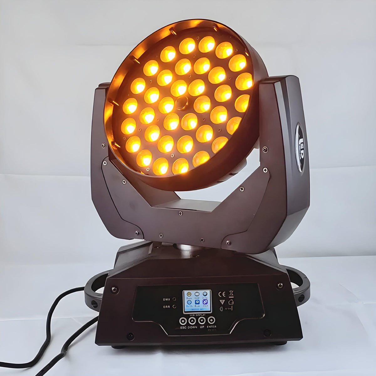 Cabeza móvil Beam & Wash LED 36x18W Zoom RGBWA UV - Tempo Shop