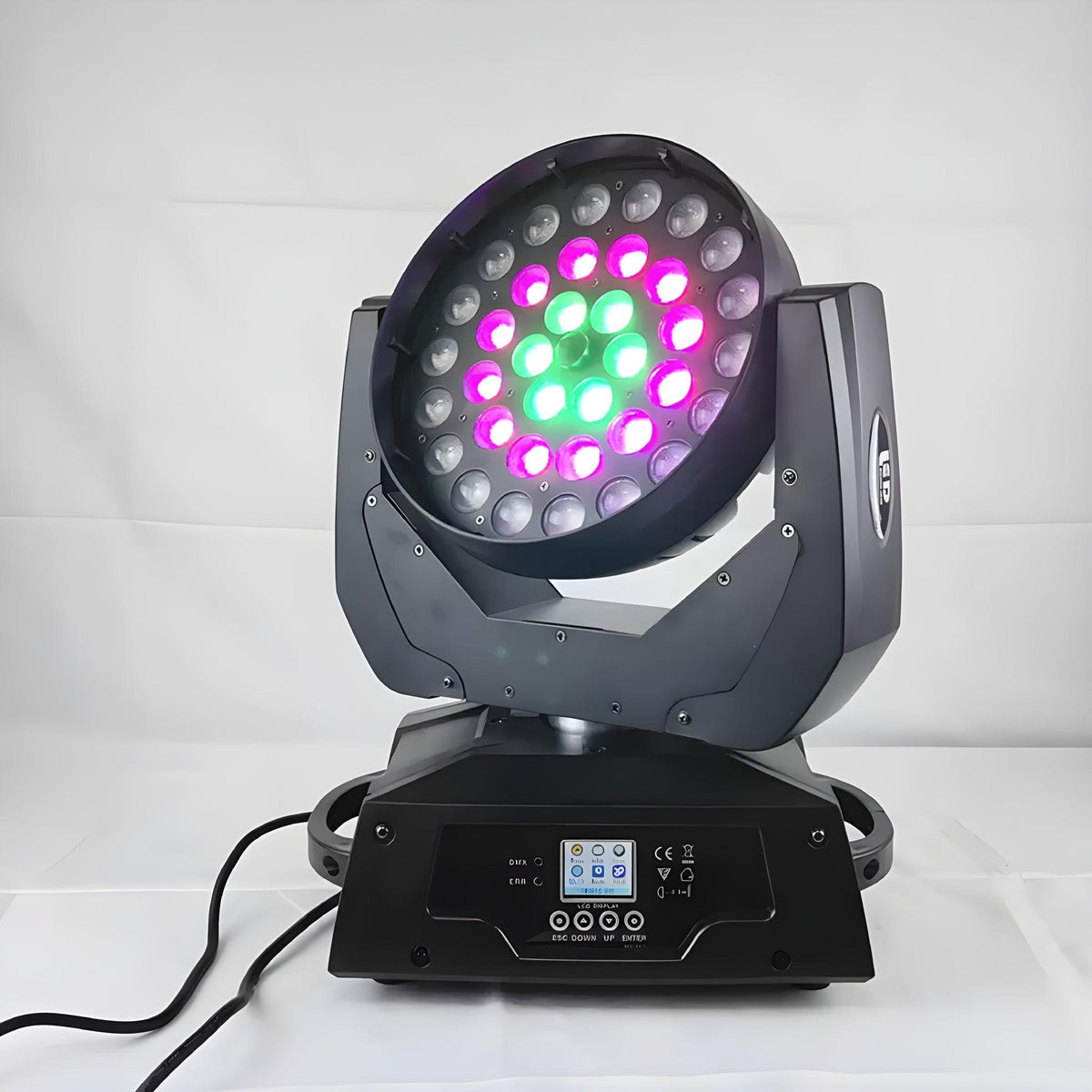 Cabeza móvil Beam & Wash LED 36x18W Zoom RGBWA UV - Tempo Shop