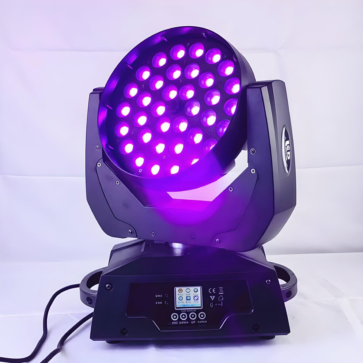 Cabeza móvil Beam & Wash LED 36x18W Zoom RGBWA UV - Tempo Shop