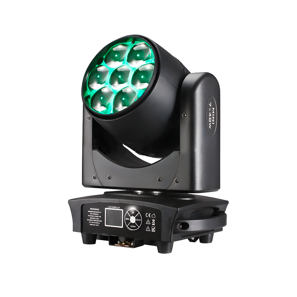 Cabeza móvil Beam & Wash LED 7x40W Zoom RGBW - Tempo Shop