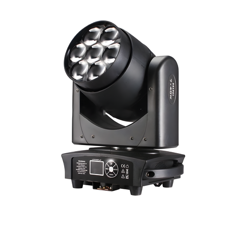 Cabeza móvil Beam & Wash LED 7x40W Zoom RGBW - Tempo Shop