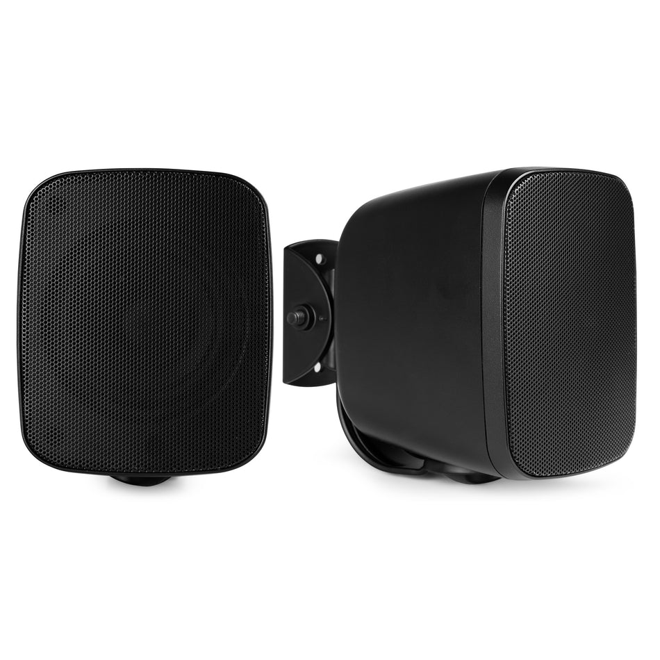 Power Dynamics BD30B - Juego de Altavoces de Pared para Interior y Exterior en Negro