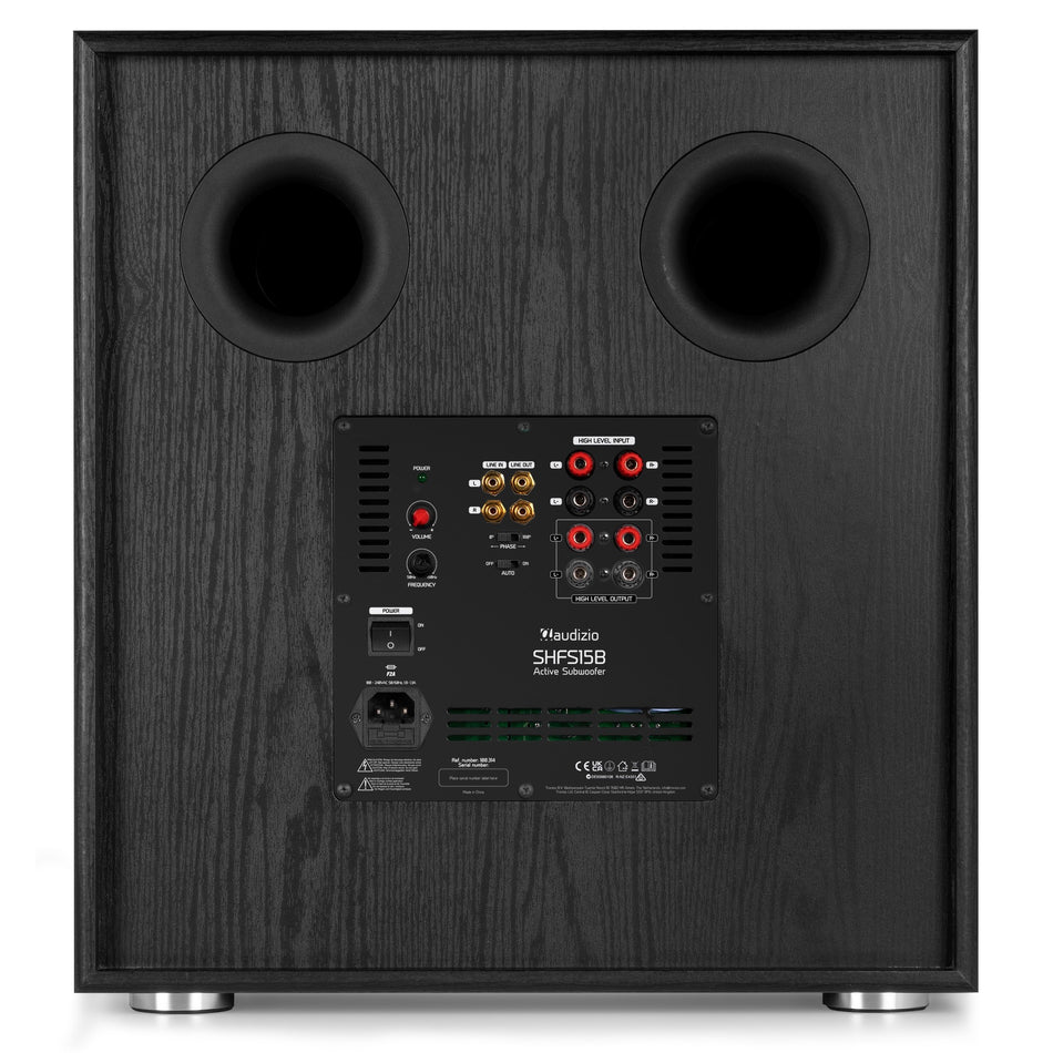 Audizio SHFS15B - Subwoofer Activo de 15" Hi-Fi y Home Cinema (500W) - Tempo Shop