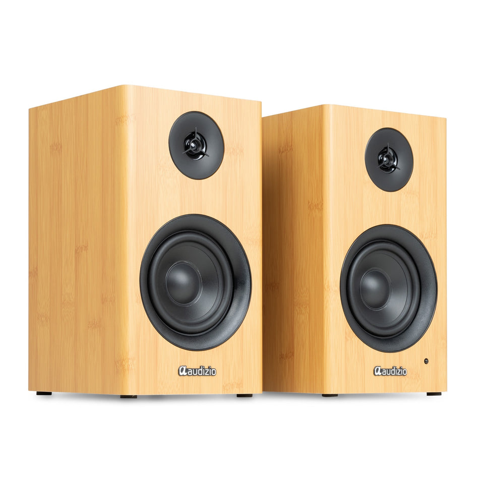 Audizio BS15 - Altavoces activos de estantería 60W de bambú - Tempo Shop