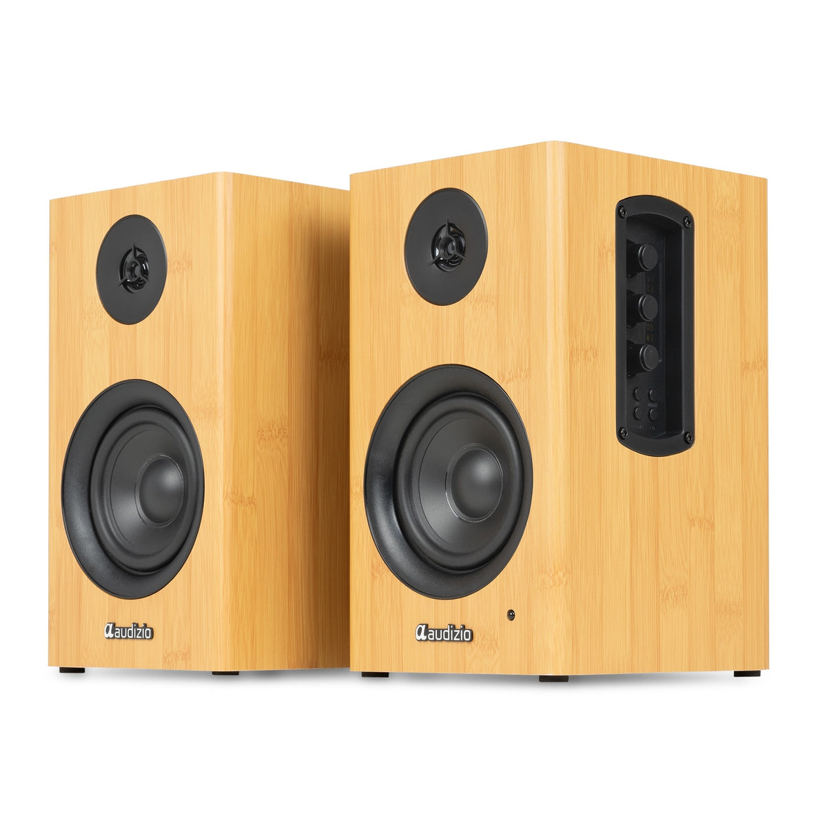 Audizio BS15 - Altavoces activos de estantería 60W de bambú - Tempo Shop