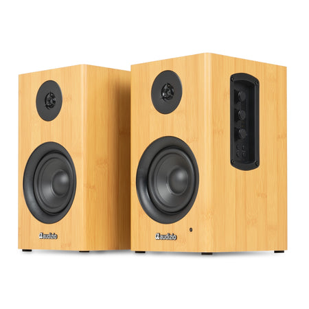 Audizio BS15 - Altavoces activos de estantería 60W de bambú - Tempo Shop