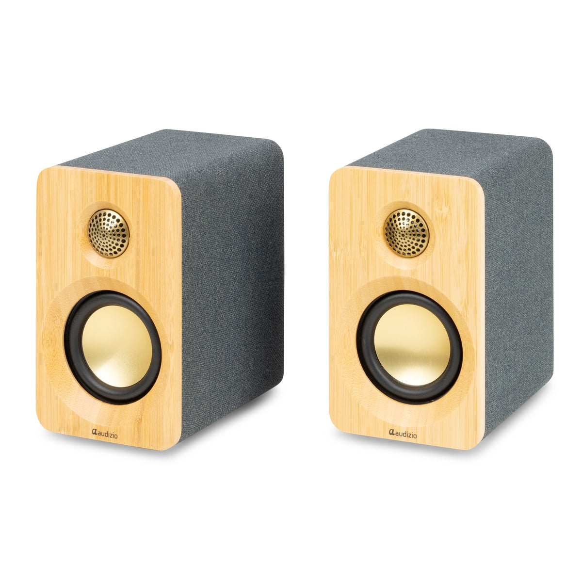 Audizio KS16 - Altavoces de Estantería Activos 100W Bluetooth Bambú - Tempo Shop
