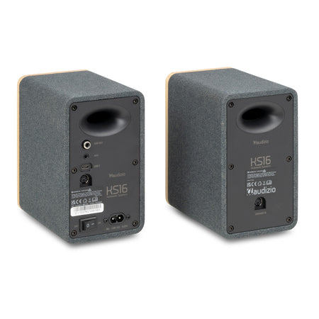 Audizio KS16 - Altavoces de Estantería Activos 100W Bluetooth Bambú - Tempo Shop