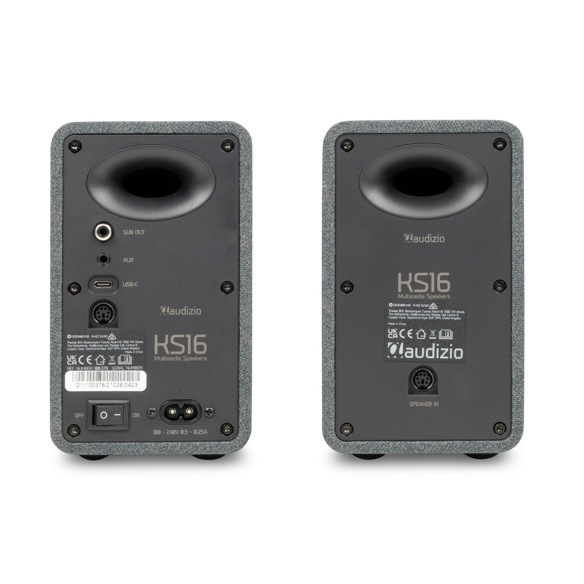 Audizio KS16 - Altavoces de Estantería Activos 100W Bluetooth Bambú - Tempo Shop