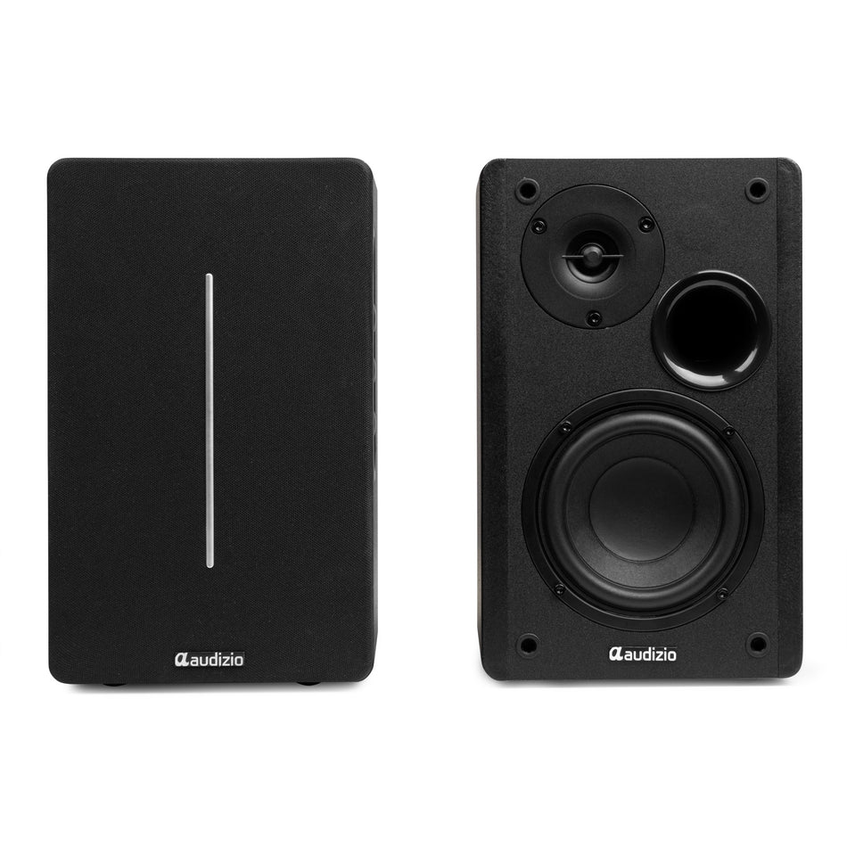 Audizio KS01B - 120W Active Bookshelf Speaker Set with Bluetooth