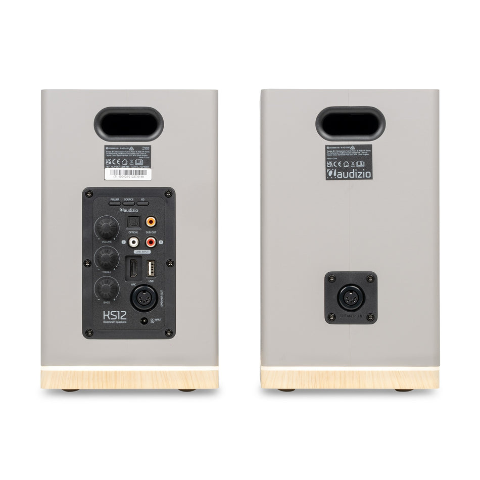 Audizio KS12 - Altavoces activos de estantería 80W Gris - Tempo Shop