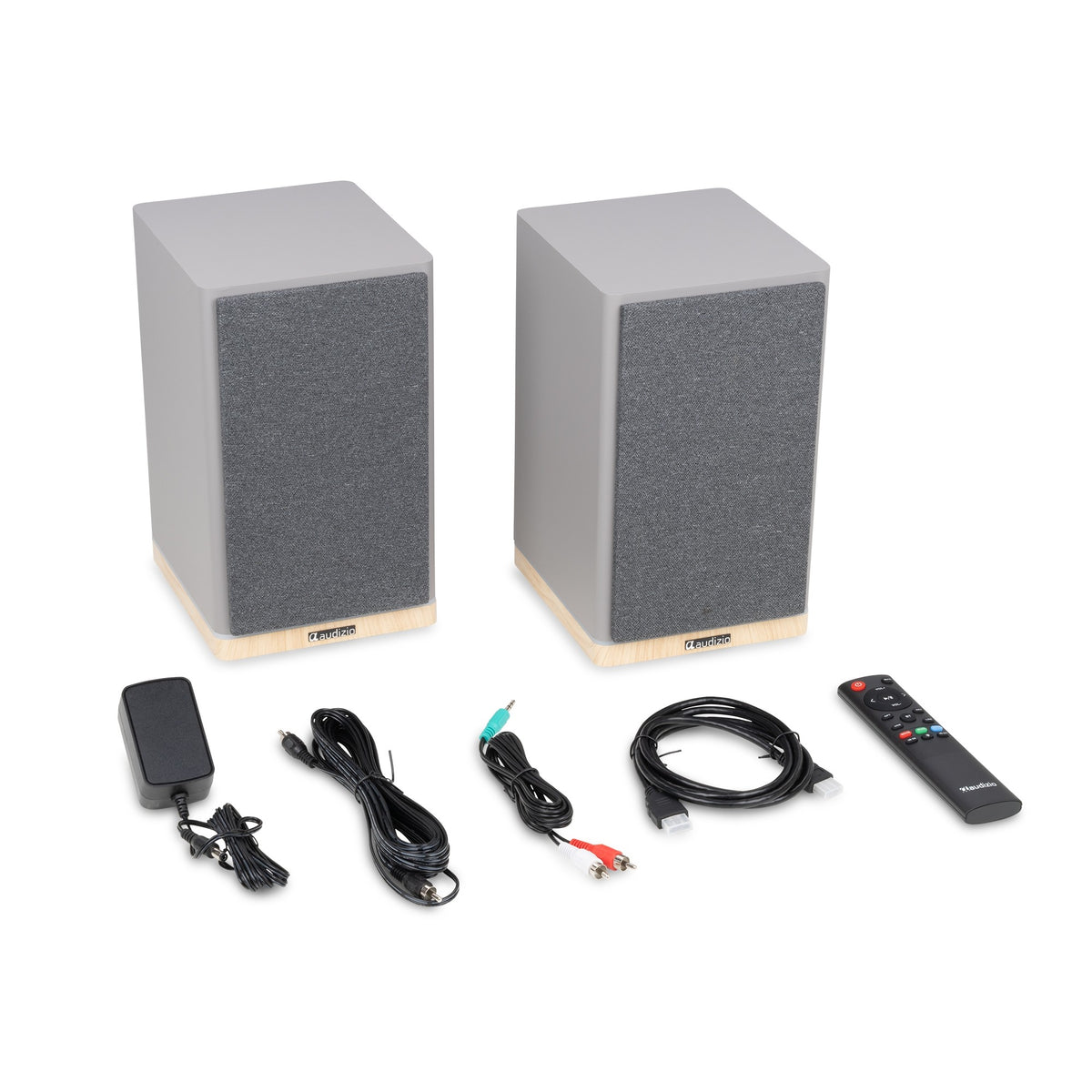 Audizio KS12 - Altavoces activos de estantería 80W Gris - Tempo Shop
