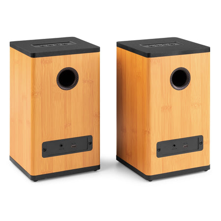 Audizio BS20 - Altavoces activos de estantería en bambú - Tempo Shop