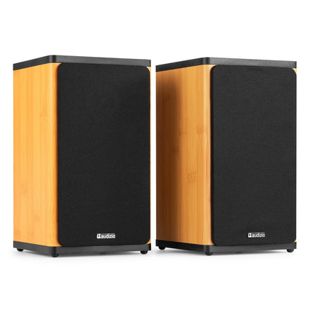 Audizio BS20 - Altavoces activos de estantería en bambú - Tempo Shop