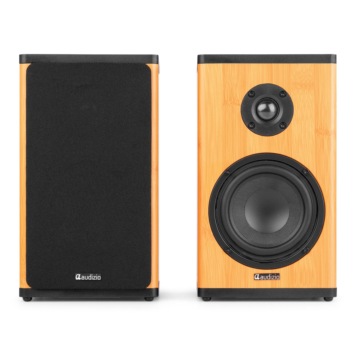 Audizio BS20 - Altavoces activos de estantería en bambú - Tempo Shop