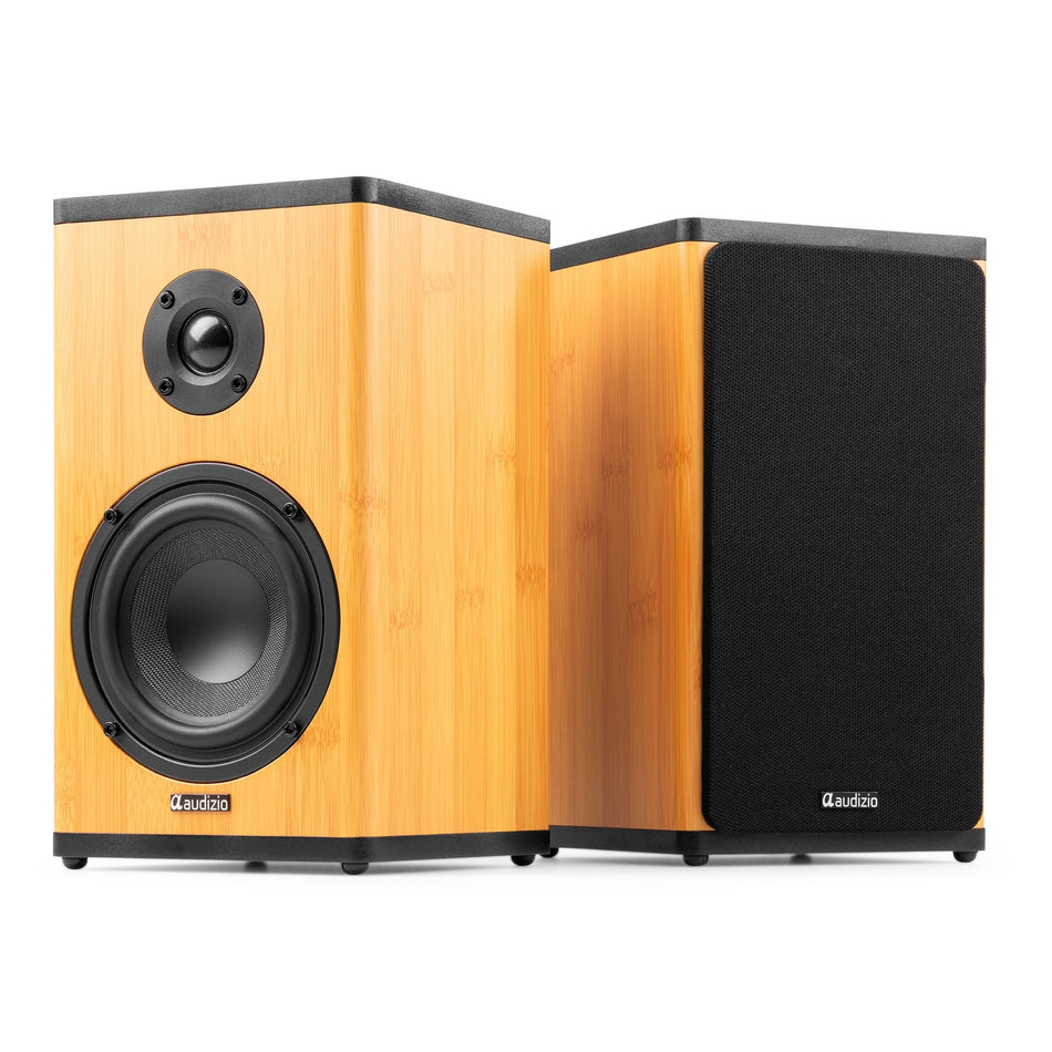 Audizio BS20 - Altavoces activos de estantería en bambú - Tempo Shop