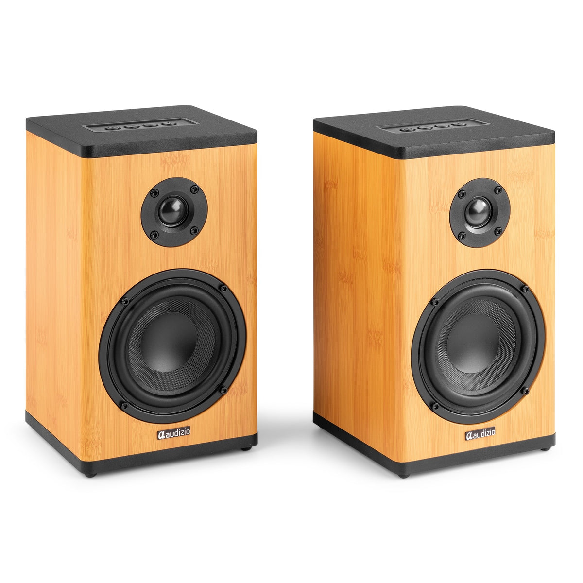 Audizio BS20 - Altavoces activos de estantería en bambú - Tempo Shop