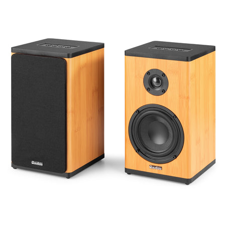 Audizio BS20 - Altavoces activos de estantería en bambú - Tempo Shop
