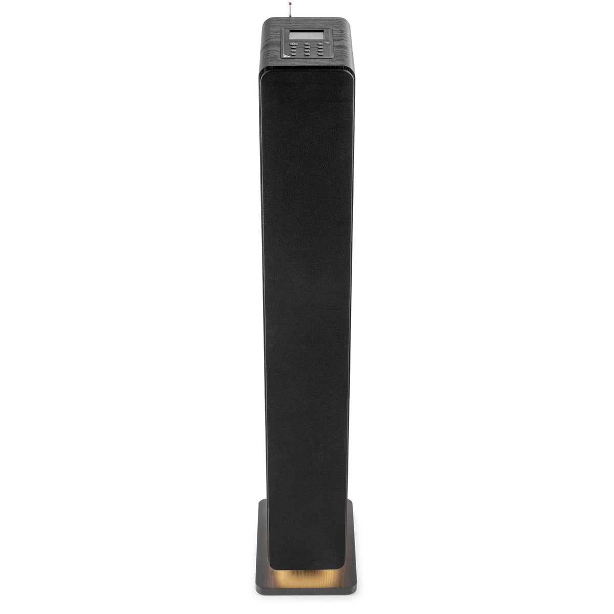 Audizio ARCO Altavoz de torre activa con DAB negro - Altavoz de suelo amplificado con radio digital, Bluetooth y pantalla de