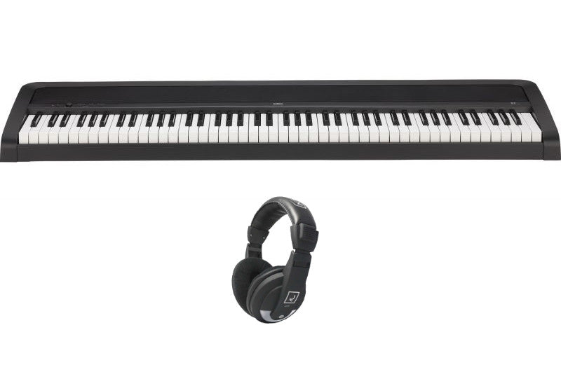 KORG B2+ BK KIT QHP10 - Piano digital 88 teclas NH con USB-C Audio/MIDI + auriculares Oqan QHP10