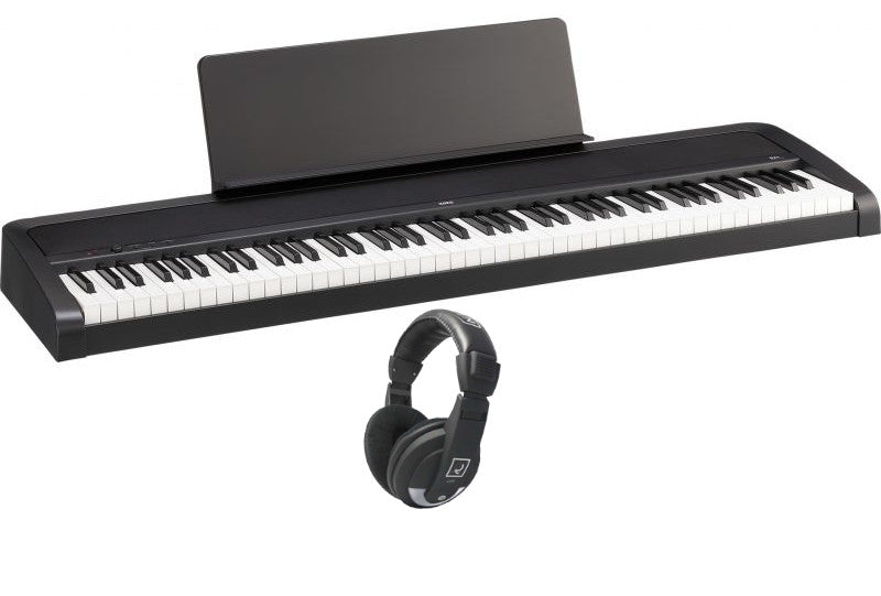 KORG B2 BK KIT QHP10 - Piano digital 88 teclas NH con USB audio/MIDI + auriculares Oqan QHP10