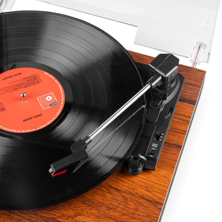 Audizio Tupelo - Tocadiscos BT con 2 Altavoces Madera de 120W - Tempo Shop