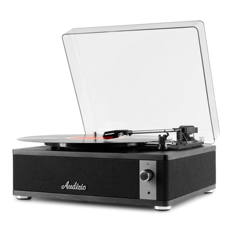 Audizio Irvine BT Negro - Tocadiscos de Vinilo Bluetooth - Tempo Shop