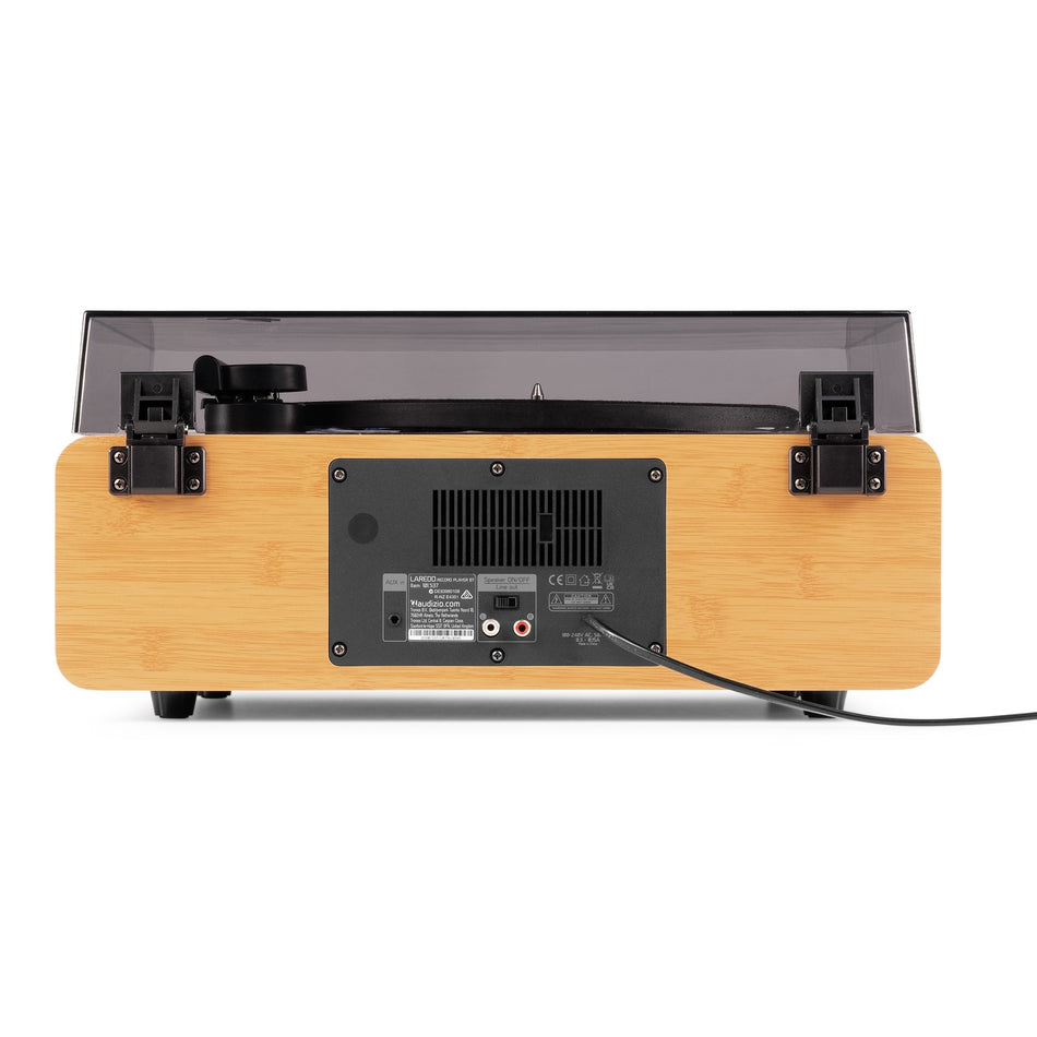 Audizio Laredo Premium Bambú - Tocadiscos Hi-Fi con altavoces de 160W y Bluetooth - Tempo Shop