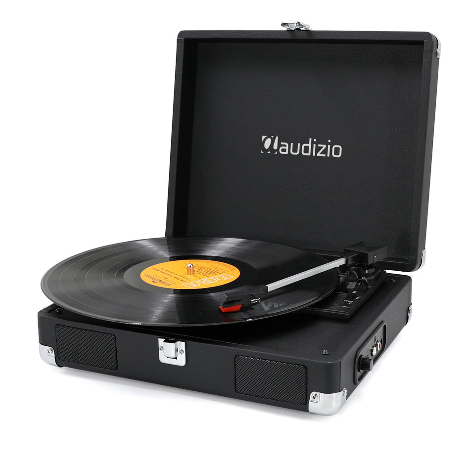 Audizio RP111BK - Suitcase Turntable with Integrated Speakers
