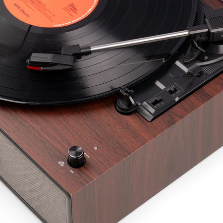 Audizio Reno - Tocadiscos Retro de Madera con Altavoces Estéreo y Bluetooth - Tempo Shop
