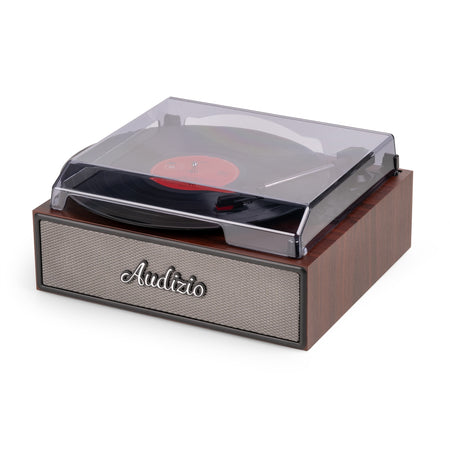 Audizio Reno - Tocadiscos Retro de Madera con Altavoces Estéreo y Bluetooth - Tempo Shop
