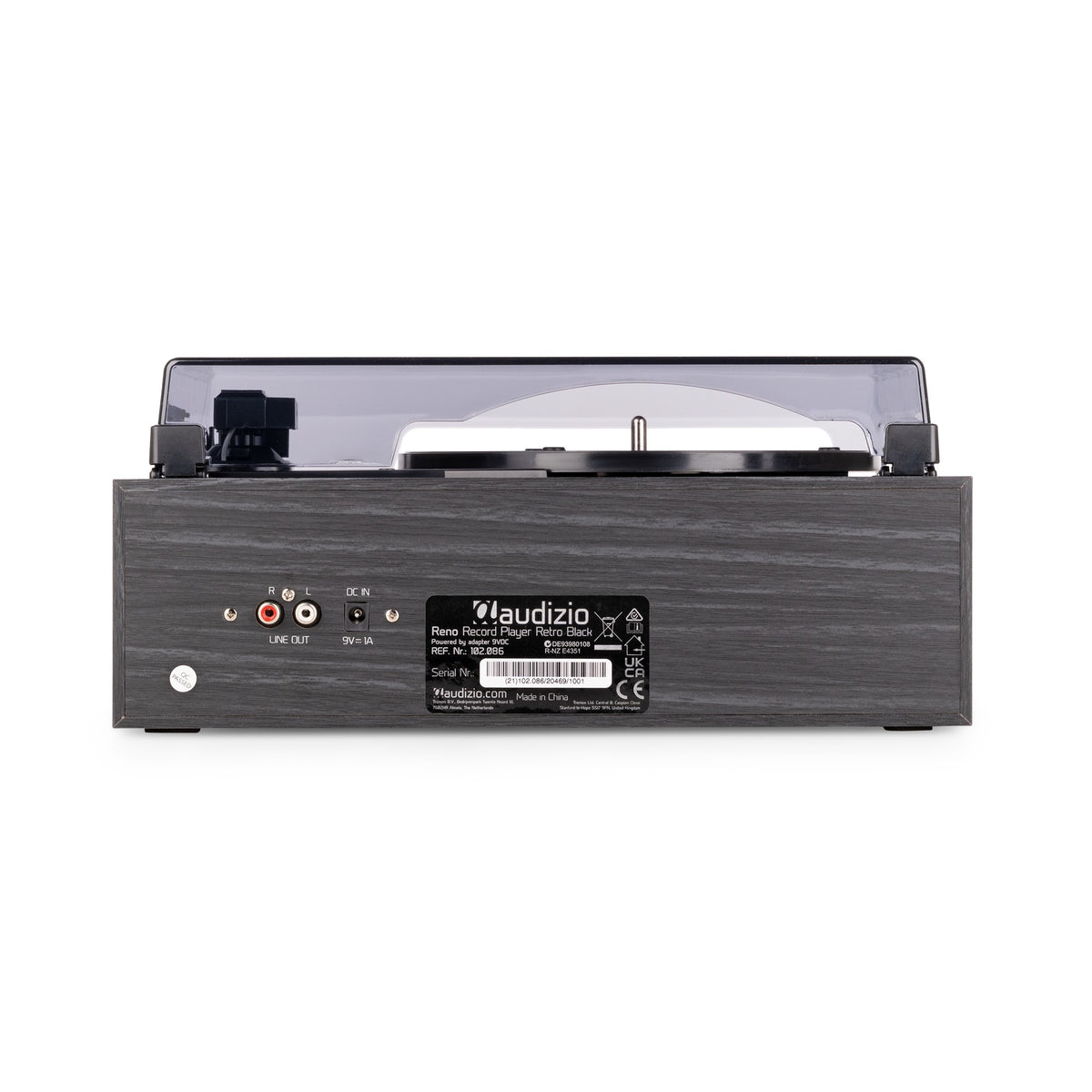 Audizio Reno - Tocadiscos Retro Negro con Altavoces y Bluetooth - Tempo Shop