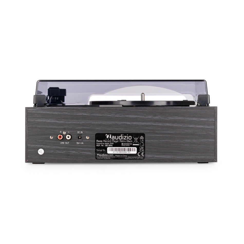 Audizio Reno - Tocadiscos Retro Negro con Altavoces y Bluetooth - Tempo Shop