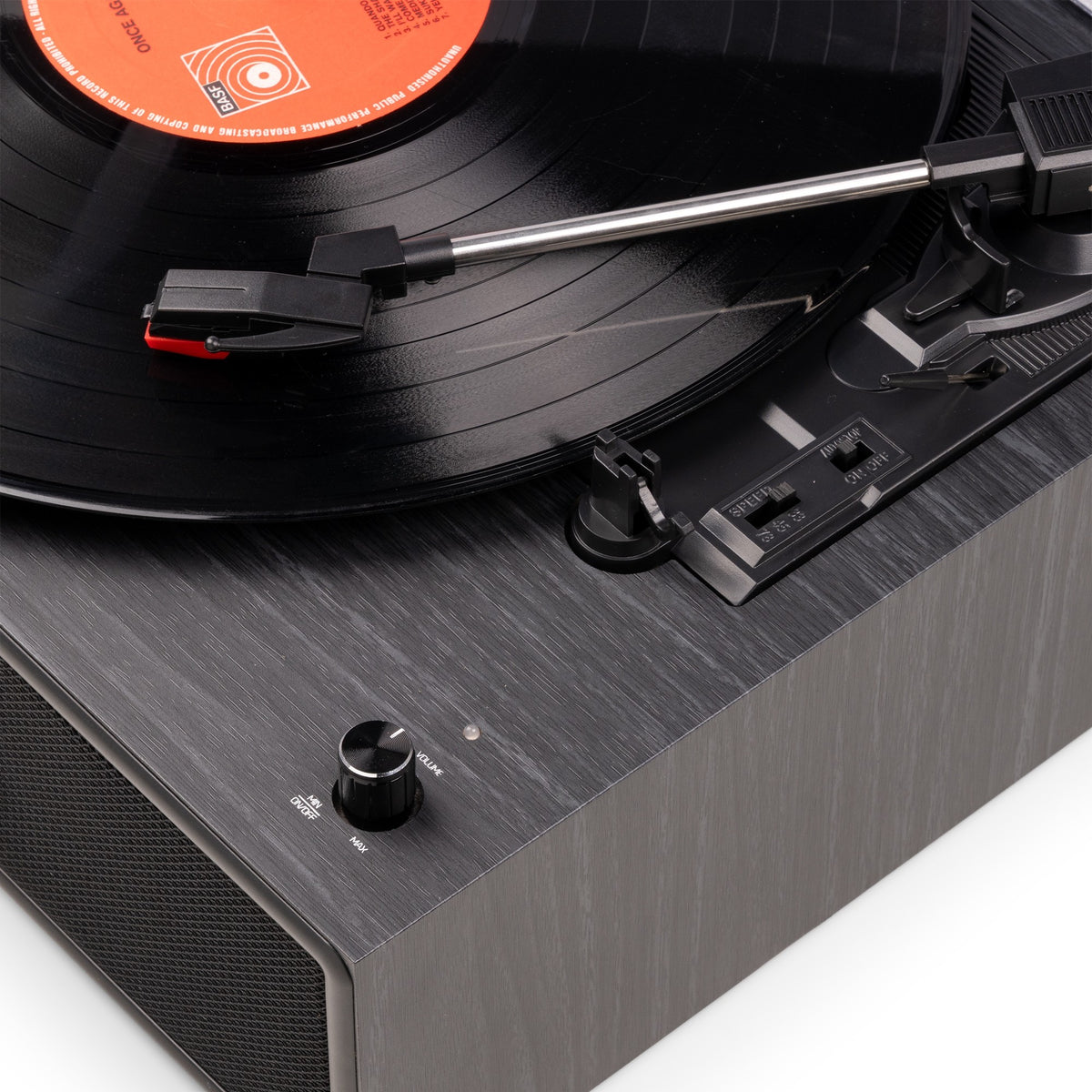 Audizio Reno - Tocadiscos Retro Negro con Altavoces y Bluetooth - Tempo Shop