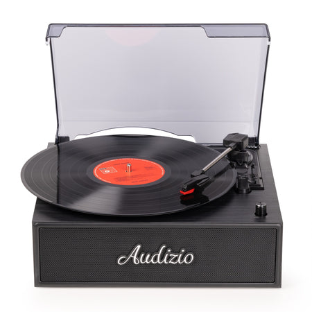 Audizio Reno - Tocadiscos Retro Negro con Altavoces y Bluetooth - Tempo Shop